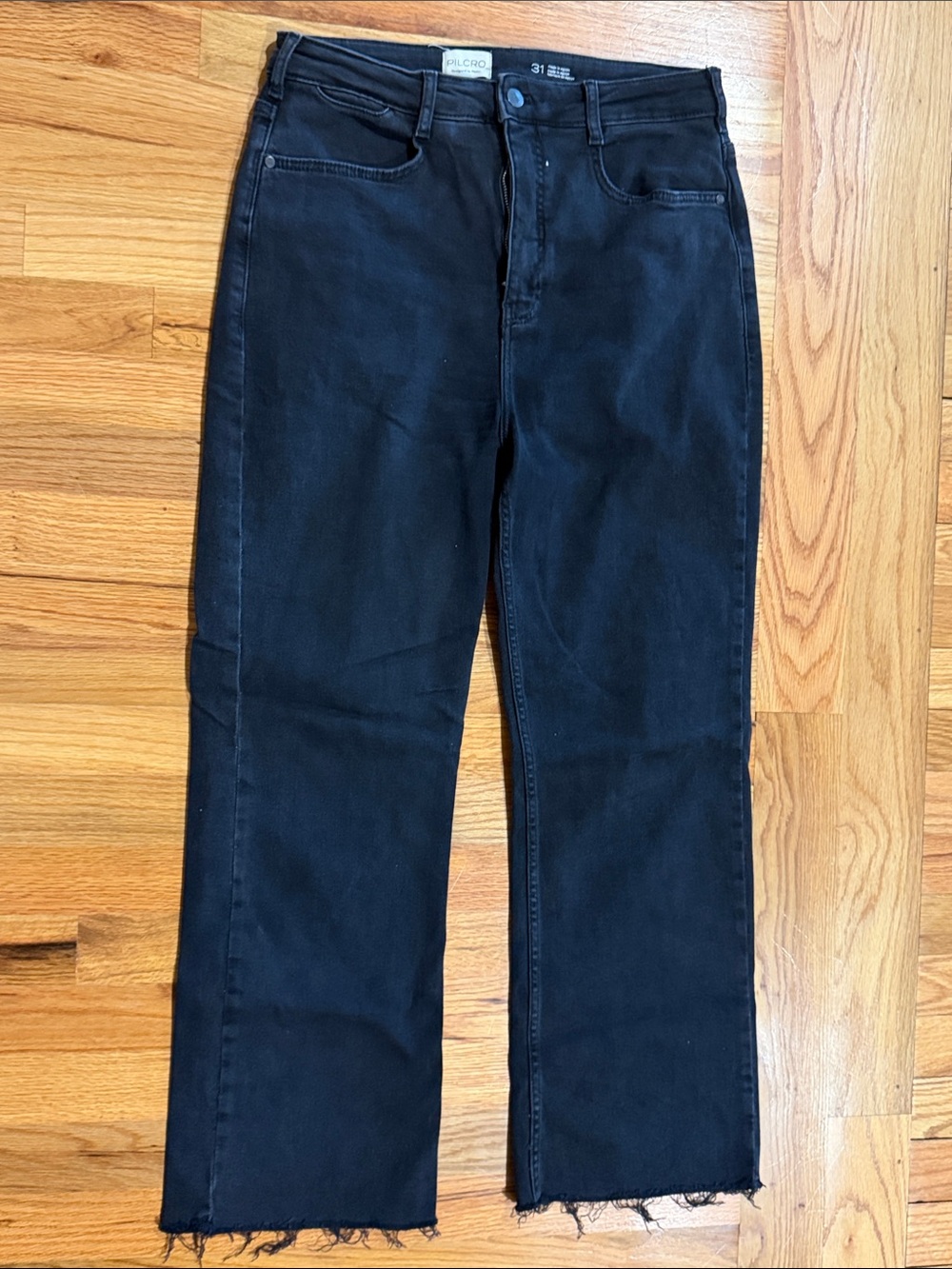 Anthropologie Pilcro Straight Black Womens straighr Jeans size 31